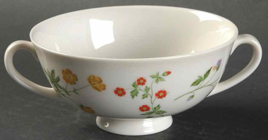 Springtime Footed Cream Soup Bowl by Royal Doulton-1