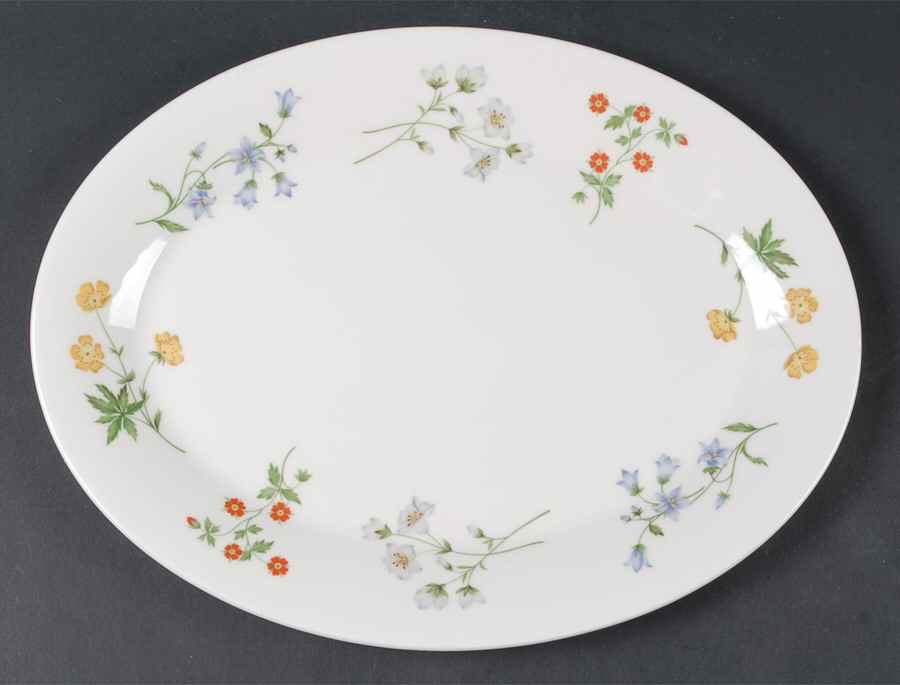 Springtime 13" Oval Serving Platter by Royal Doulton-1