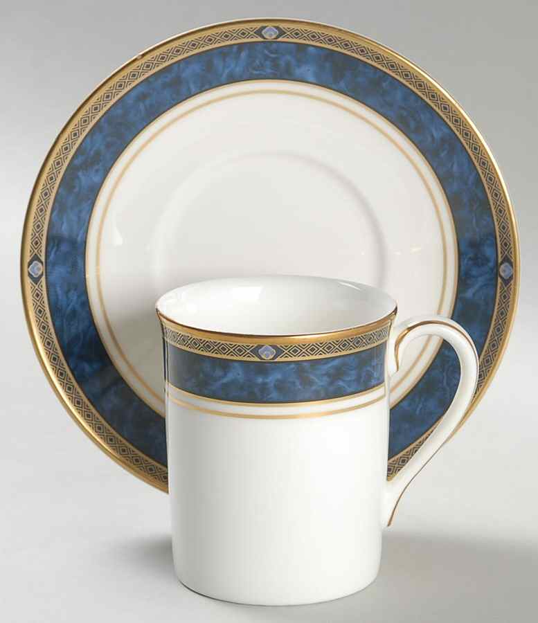 Stanwyck Tall Footed Demitasse Cup and Saucer Set by Royal Doulton-1