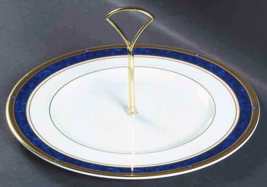 Stanwyck Round Serving Plate with Handle (DP) by Royal Doulton-1