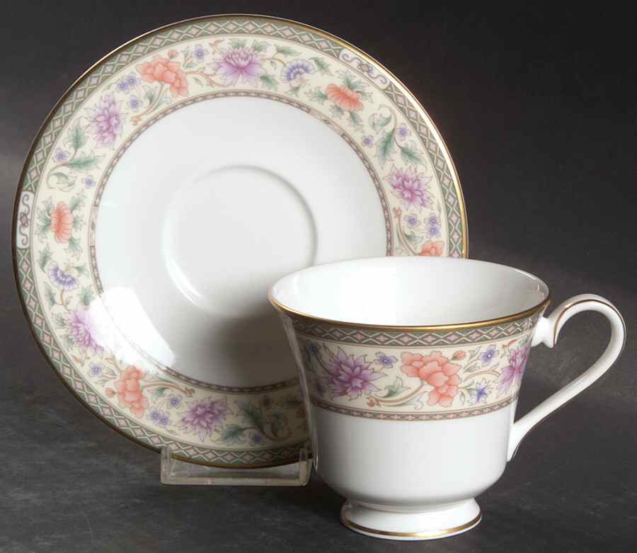 St. Andrew Footed Cup & Saucer Set by Royal Doulton-1