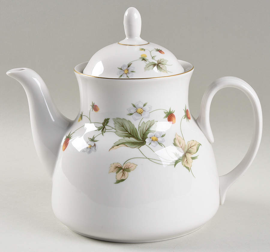Strawberry Cream Teapot & Lid by Royal Doulton-1