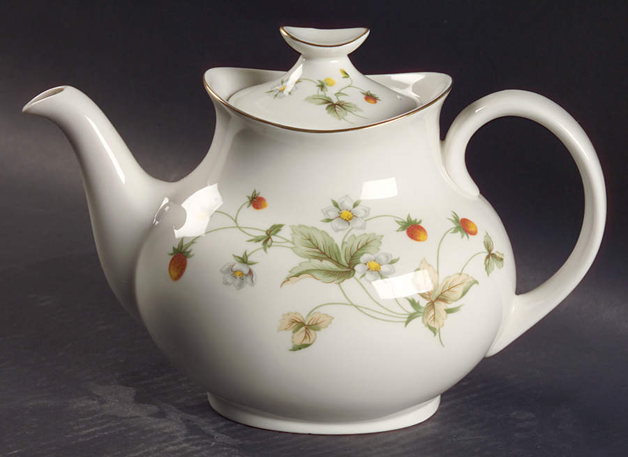 Strawberry Cream Teapot & Lid by Royal Doulton-1
