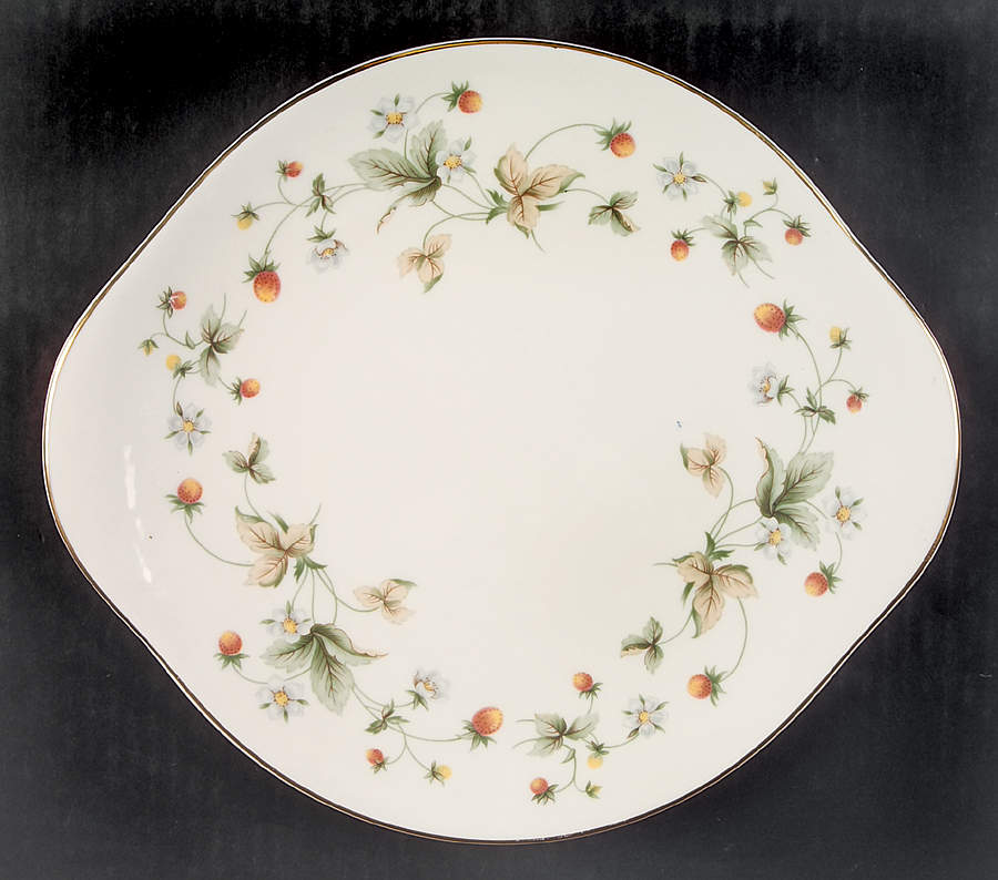 Strawberry Cream Handled Cake Plate by Royal Doulton-1