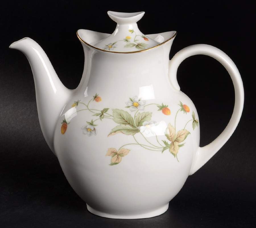 Strawberry Cream Coffee Pot & Lid by Royal Doulton-1