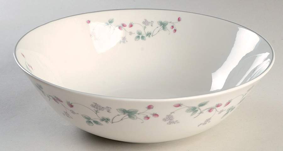 Strawberry Fayre Pink 10" Large Salad Serving Bowl by Royal Doulton-1