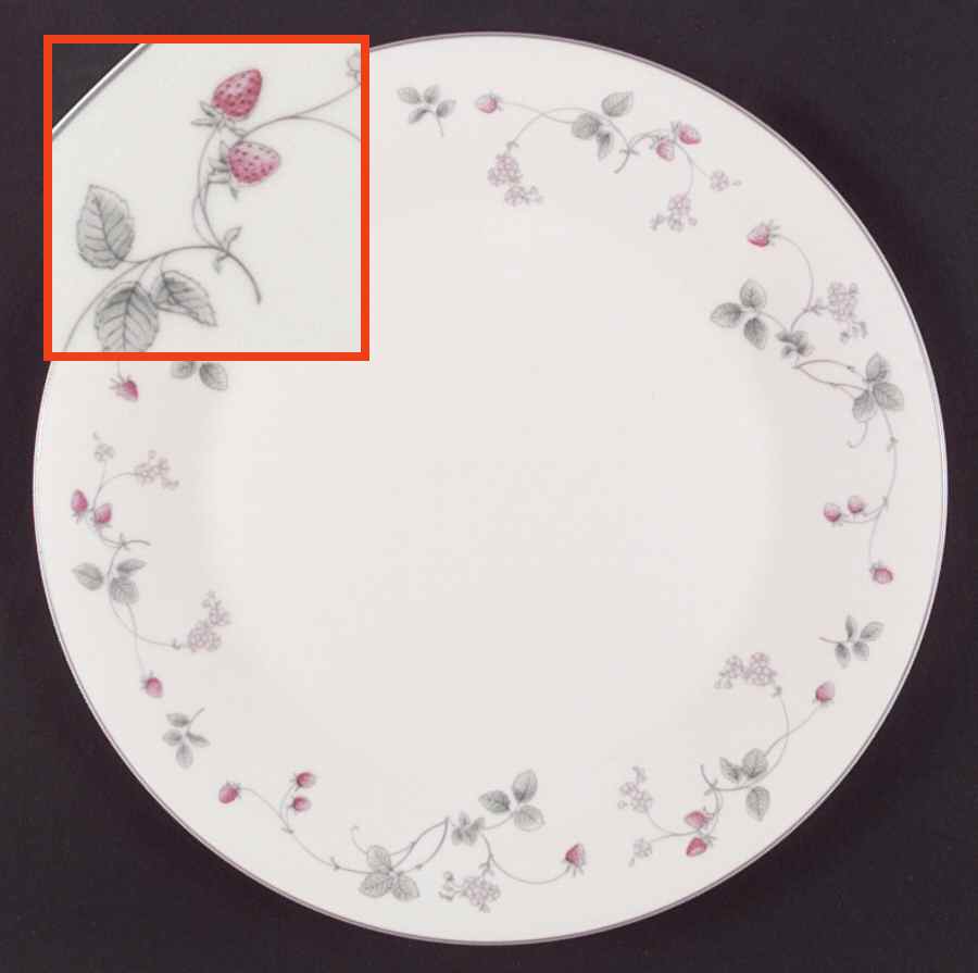 Strawberry Fayre Pink Dinner Plate by Royal Doulton-1