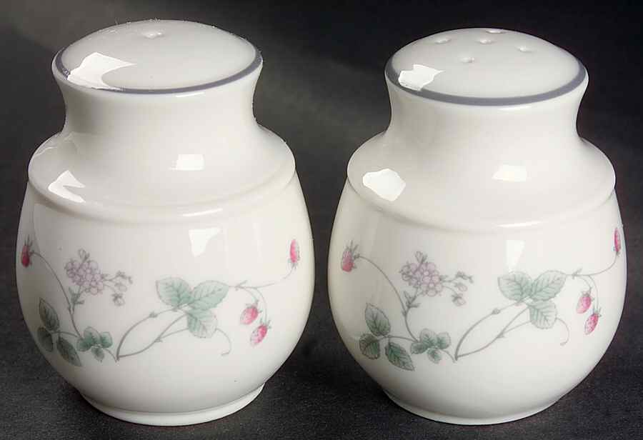 Strawberry Fayre Pink Salt & Pepper Set by Royal Doulton-1