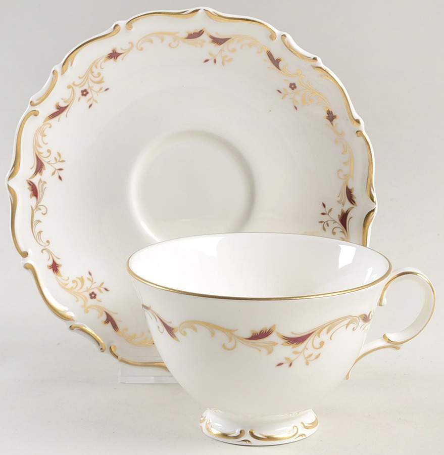 Strasbourg Footed Cup & Saucer Set by Royal Doulton-1