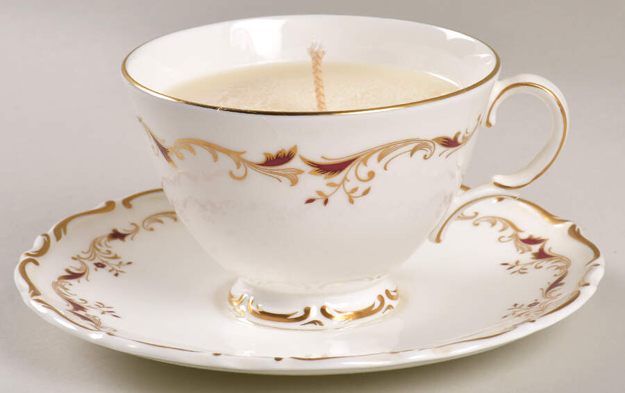 Strasbourg Scented Cup & Saucer Candle-Vanilla  HC by Royal Doulton-1