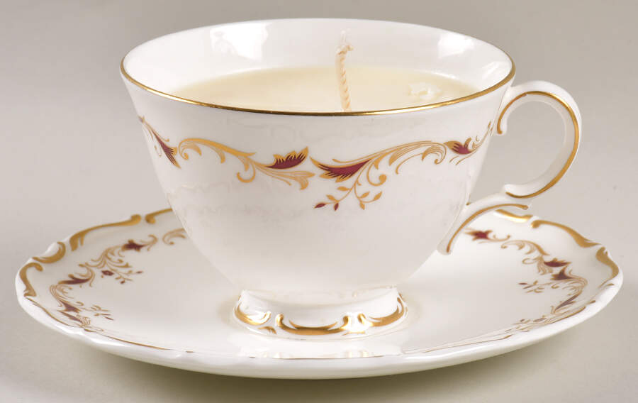 Strasbourg Scented Cup & Saucer Candle-Coffee  HC by Royal Doulton-1