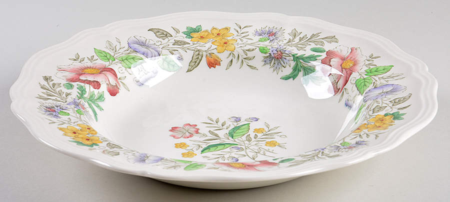 Stratford (Floral) Large Rim Soup Bowl by Royal Doulton-1