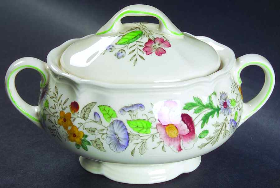 Stratford (Floral) Sugar Bowl & Lid by Royal Doulton-1