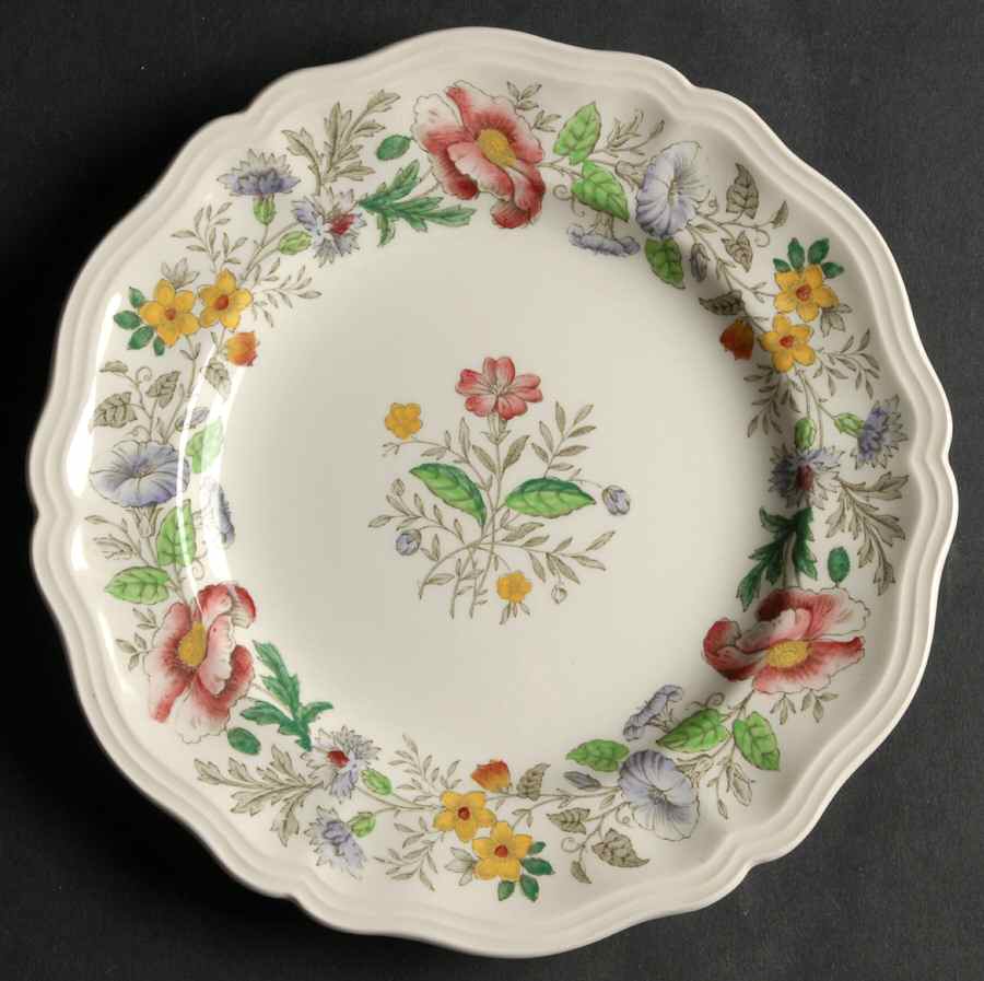 Stratford (Floral) Dessert/Pie Plate by Royal Doulton-1