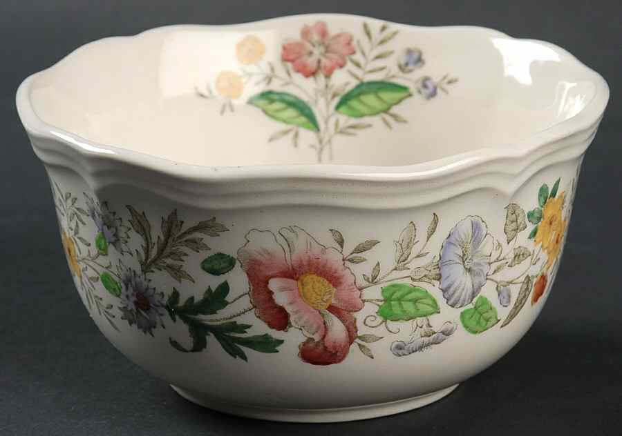 Stratford (Floral) Open Sugar Bowl by Royal Doulton-1