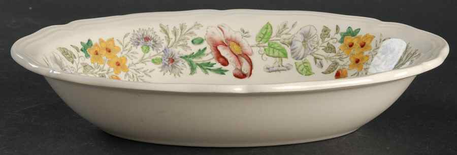 Stratford (Floral) 9" Oval Vegetable Bowl by Royal Doulton-1