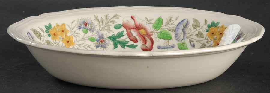 Stratford (Floral) 10" Oval Vegetable Bowl by Royal Doulton-1