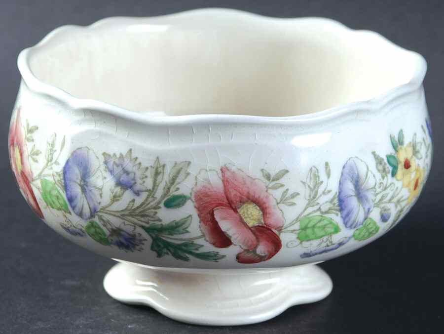 Stratford (Floral) Open Sugar Bowl by Royal Doulton-1