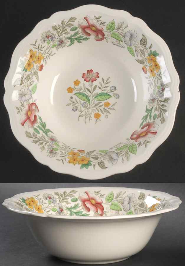Stratford (Floral) 9" Round Vegetable Bowl by Royal Doulton-1