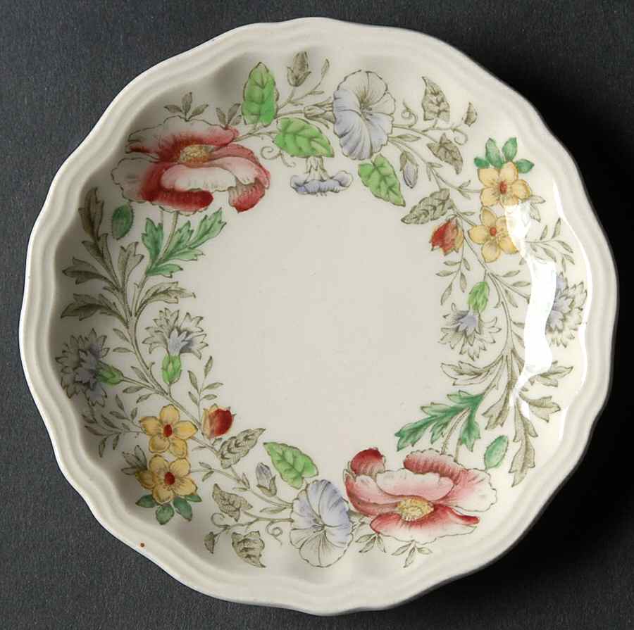 Stratford (Floral) Butter Pat by Royal Doulton-1
