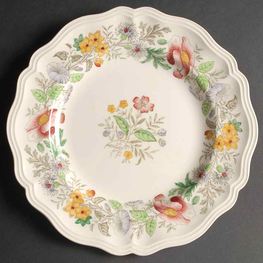 Stratford (Floral) Luncheon Plate by Royal Doulton-1