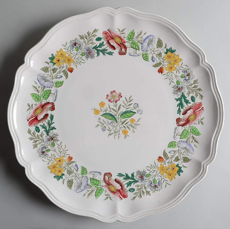 Stratford (Floral) 15" Chop Plate (Round Platter) by Royal Doulton-1