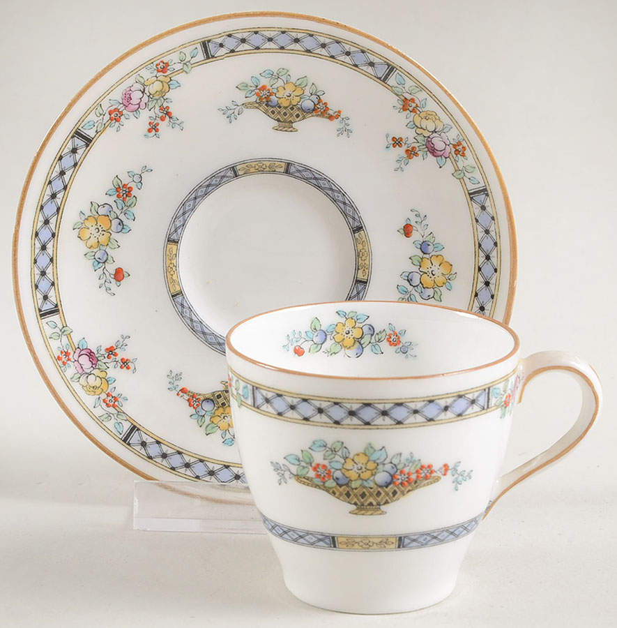 Strathmore Flat Demitasse Cup & Saucer Set by Royal Doulton-1