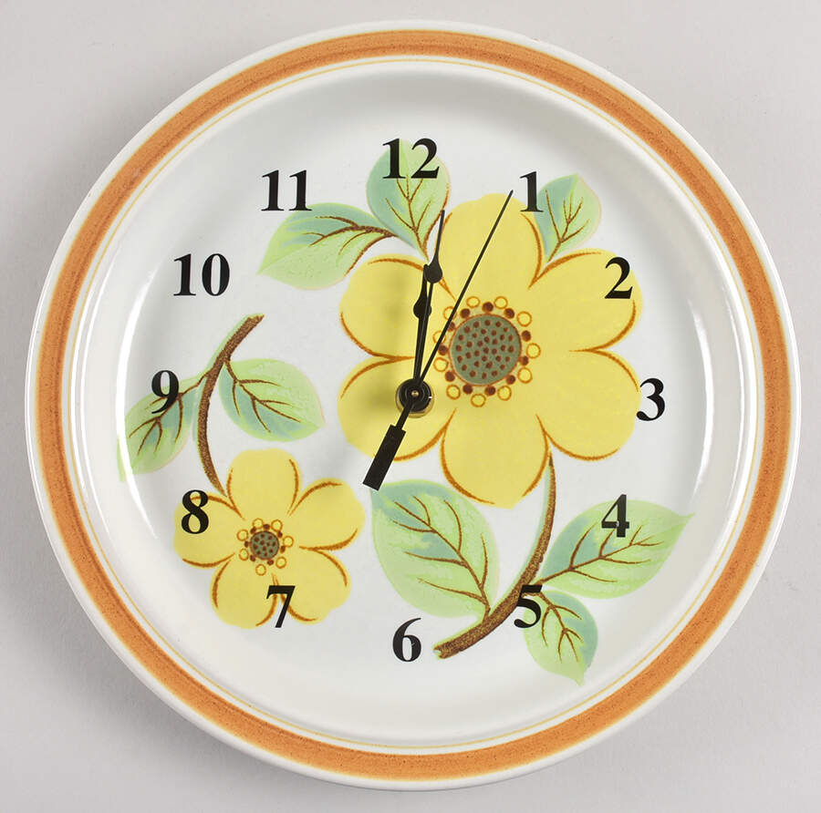 Summer Days 1-2" depth  Clock Plate HC by Royal Doulton-1
