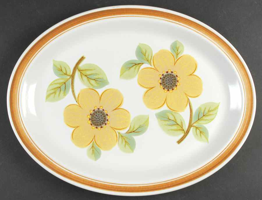 Summer Days 16" Oval Serving Platter by Royal Doulton-1