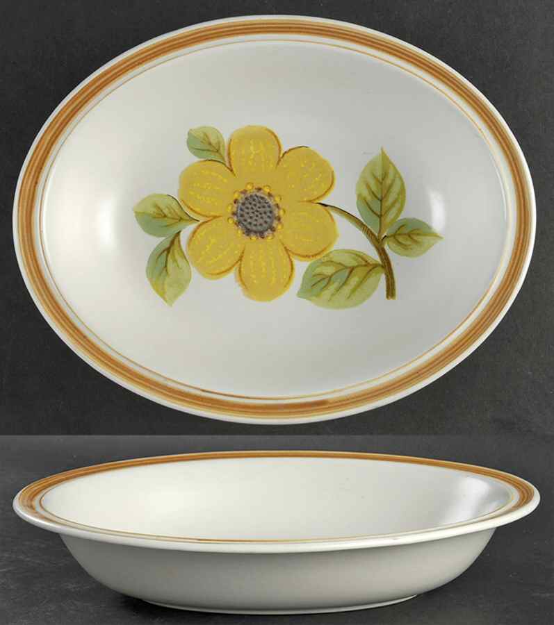 Summer Days 10" Oval Vegetable Bowl by Royal Doulton-1