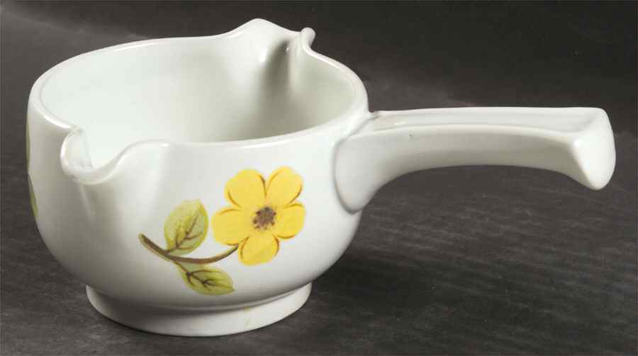 Summer Days Gravy Boat w/Stick Handle by Royal Doulton-1