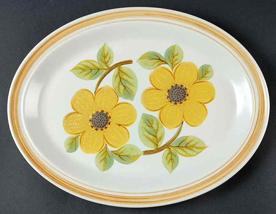 Summer Days 13" Oval Serving Platter by Royal Doulton-1