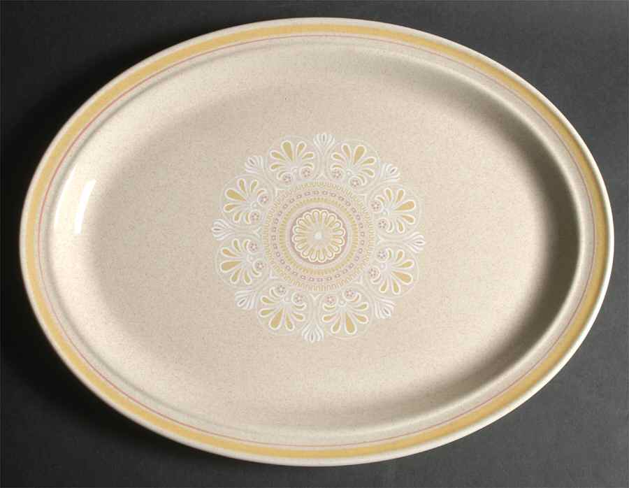 Sunny Days 16" Oval Serving Platter by Royal Doulton-1