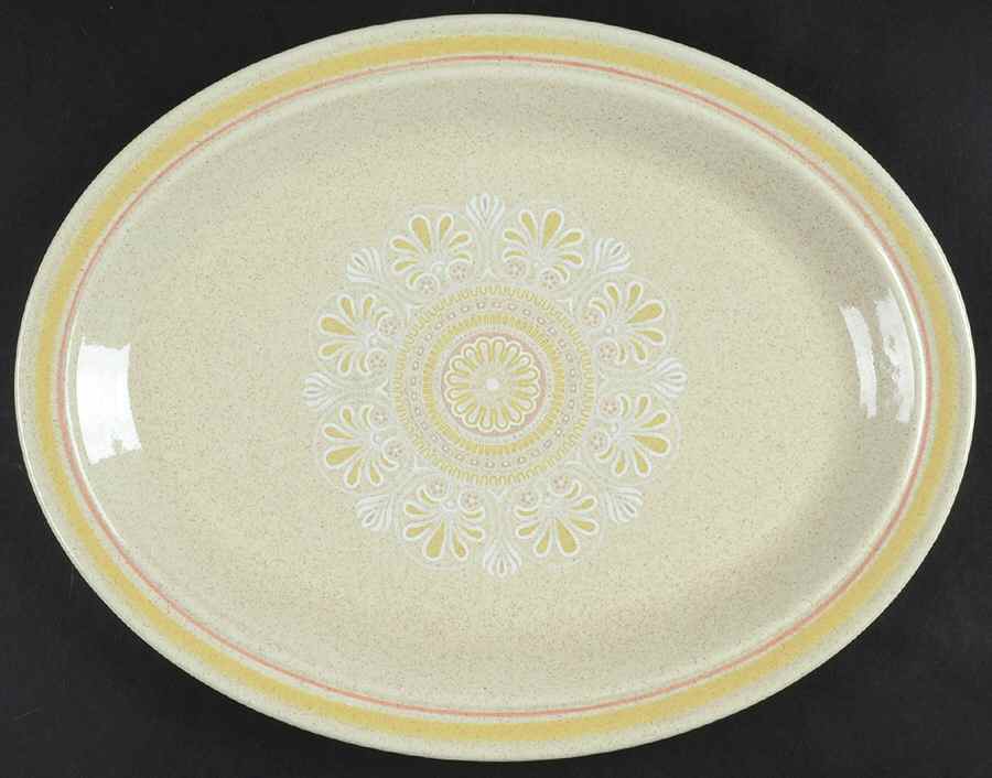 Sunny Days 13" Oval Serving Platter by Royal Doulton-1
