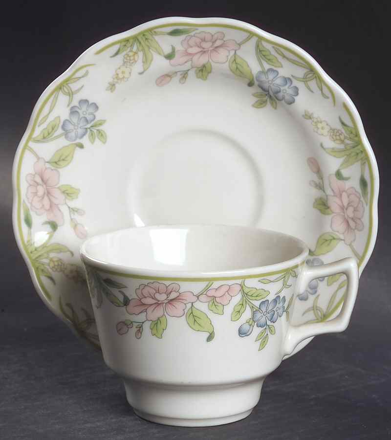Sudbury Flat Cup & Saucer Set by Royal Doulton-1
