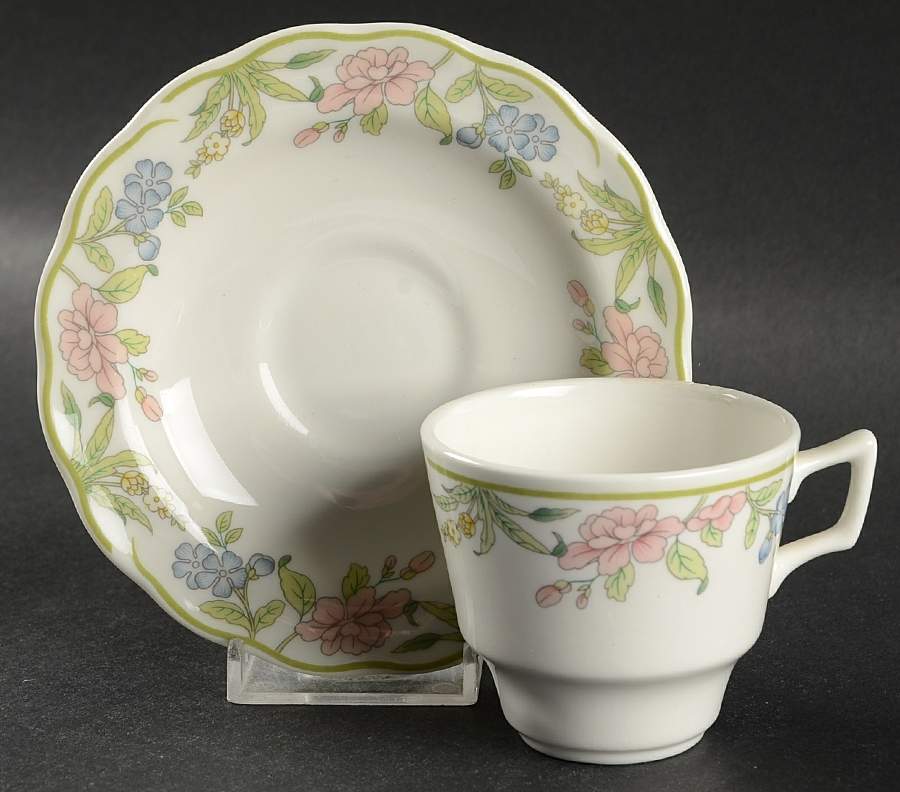 Sudbury Flat Demitasse Cup & Saucer Set by Royal Doulton-1