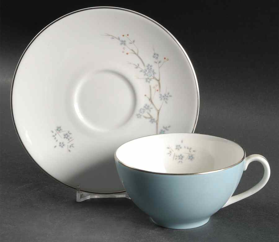 Summer Song Flat Cup & Saucer Set by Royal Doulton-1
