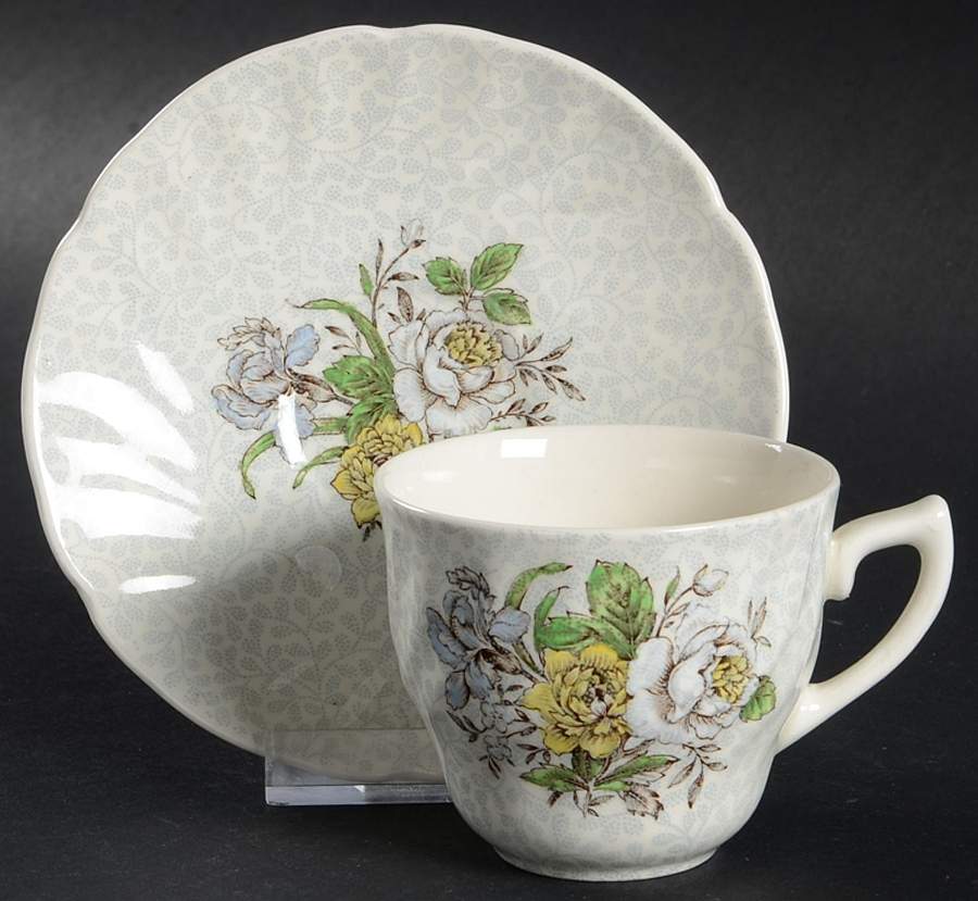 Sutherland Flat Demitasse Cup & Saucer Set by Royal Doulton-1