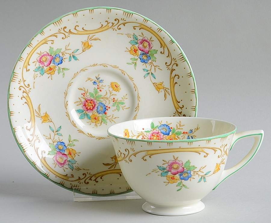 The Sutton Footed Cup & Saucer Set by Royal Doulton-1