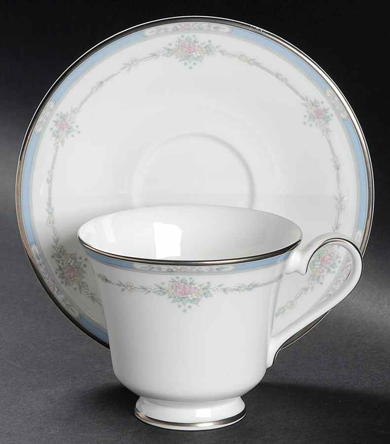 Suzanne Footed Cup & Saucer Set by Royal Doulton-1