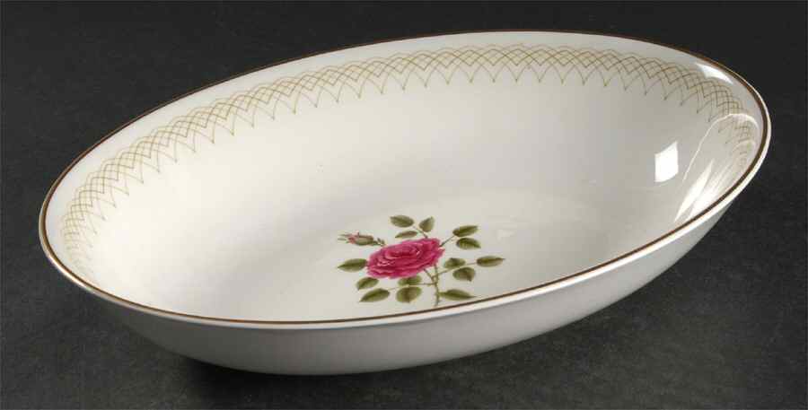 Sweetheart Rose 9" Oval Vegetable Bowl by Royal Doulton-1