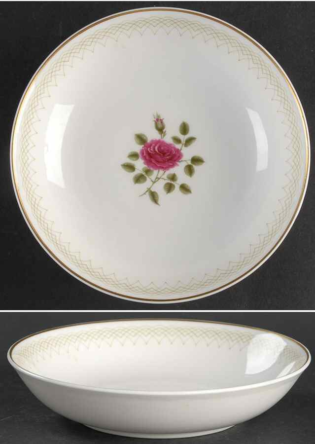 Sweetheart Rose Coupe Soup Bowl by Royal Doulton-1