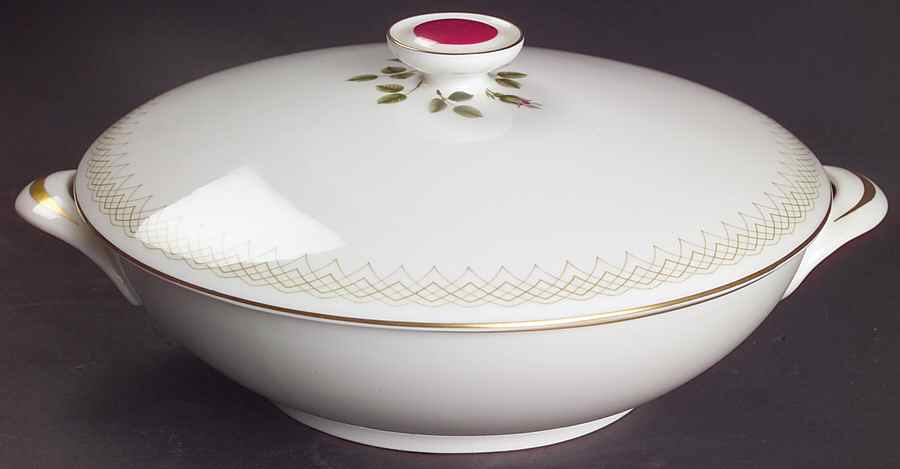 Sweetheart Rose Round Covered Vegetable by Royal Doulton-1