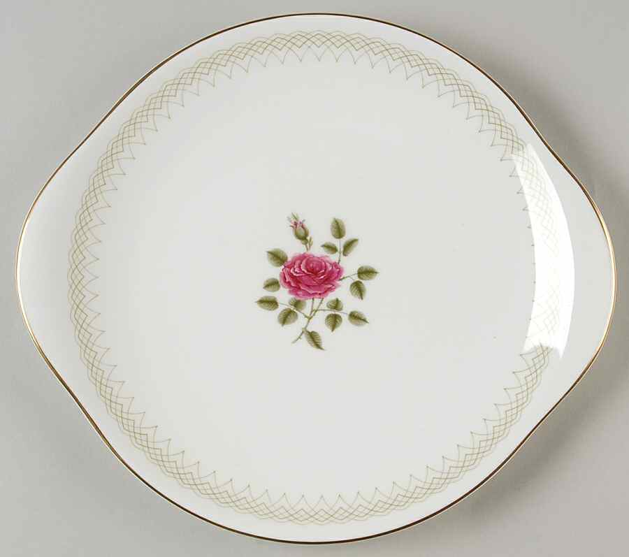 Sweetheart Rose Handled Cake Plate by Royal Doulton-1