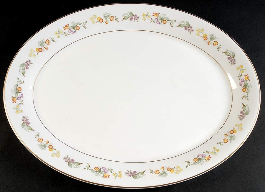 Symphony 16" Oval Serving Platter by Royal Doulton-1
