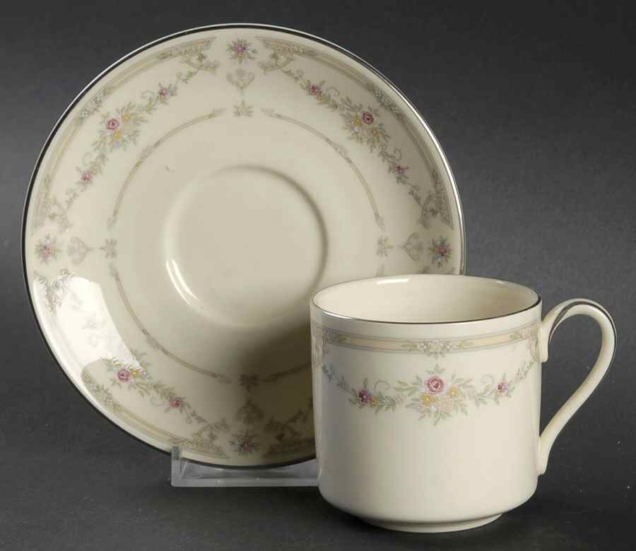 Tamara Flat Demitasse Cup & Saucer Set by Royal Doulton-1