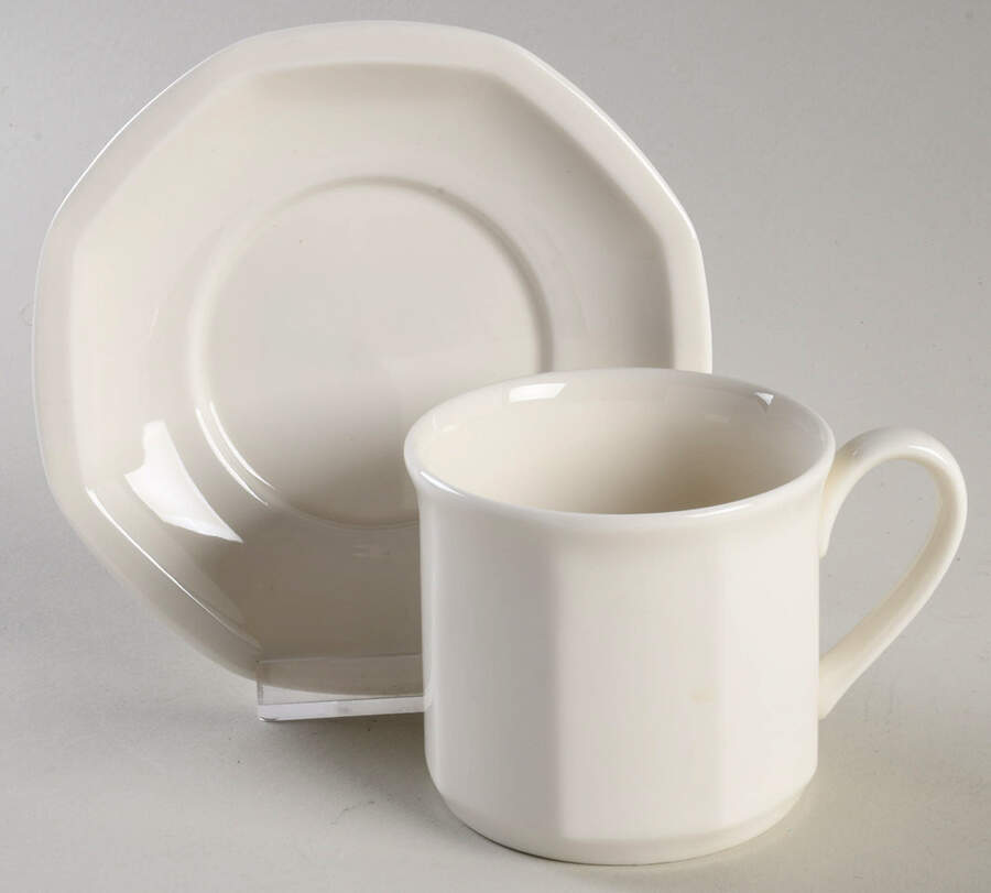 Tangent Flat Cup & Saucer Set by Royal Doulton-1