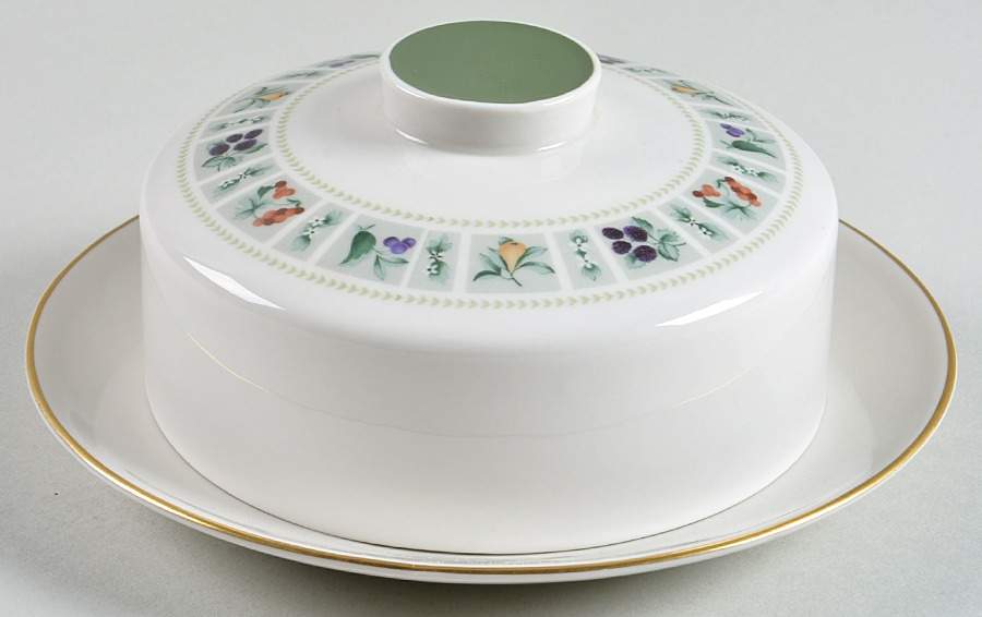 Tapestry Round Covered Butter by Royal Doulton-1