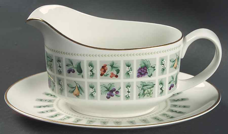 Tapestry Gravy Boat & Underplate by Royal Doulton-1