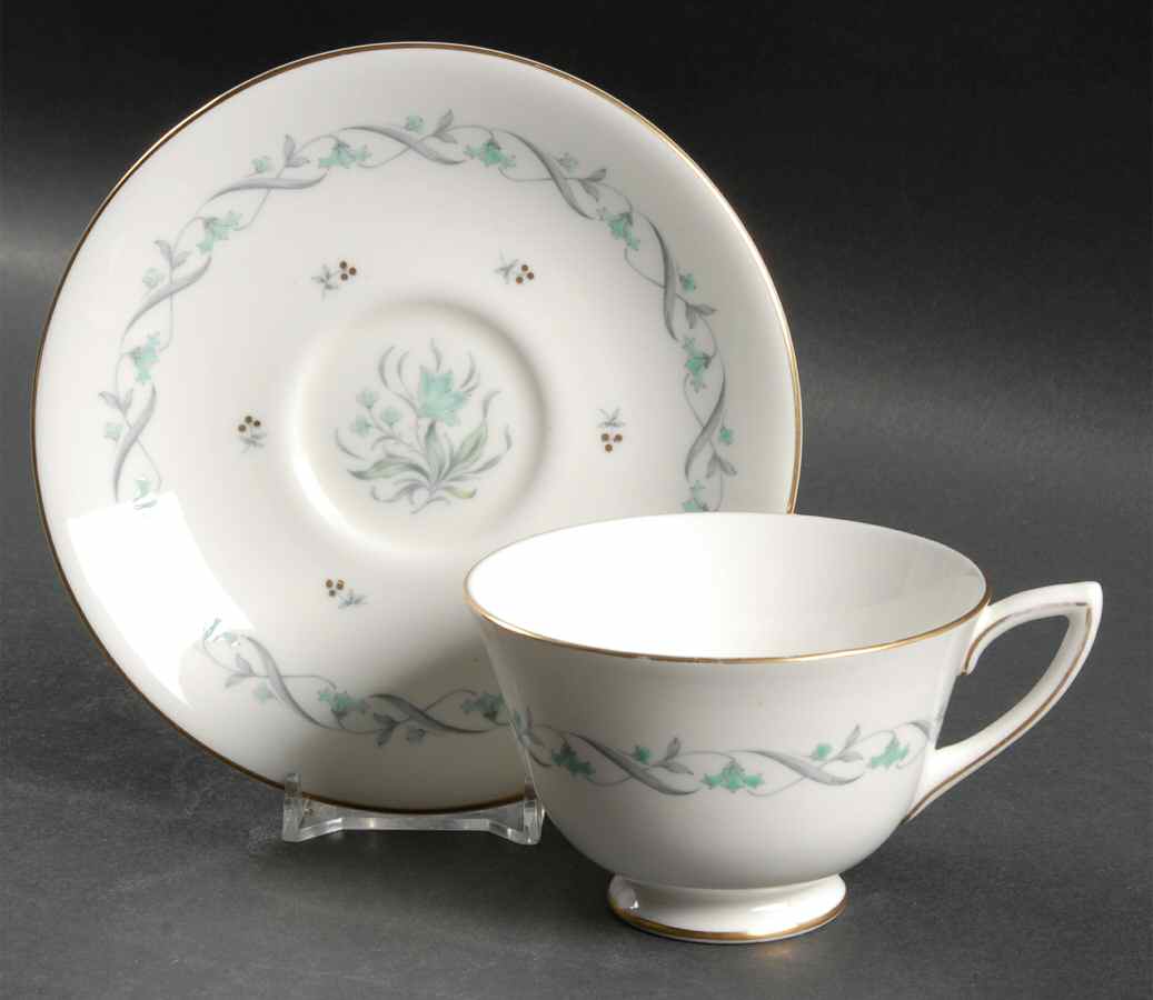Temple Garden Footed Cup & Saucer Set by Royal Doulton-1